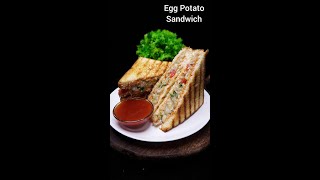 Egg Potato Sandwich Recipe shorts sandwich potatosandwich eggsandwich [upl. by Nnyliak534]