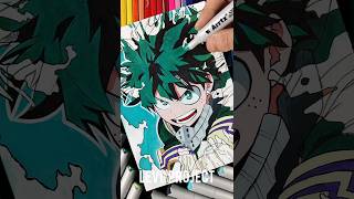 Drawing Izuku Midoriya 😮  My Hero Academia  Stained Art 🎨  shorts art myheroacademia anime [upl. by Enovaj17]