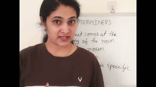 Determiners  English grammar class 1 [upl. by Aker]