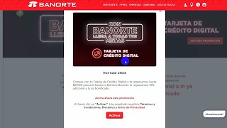 Como activar promocion bonificación Banorte Hot Sale 2024  Tu Tarjeta Favorita [upl. by Betz650]