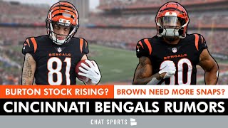 Bengals Rumors Jermaine Burton Stock RISING Does Chase Brown NEED More Touches  Bengals Talk [upl. by Mclaurin]