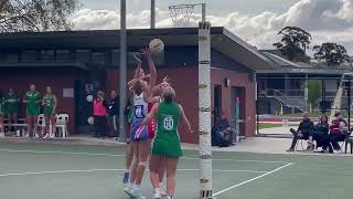 2024 BFNL A grade netball grand final Gisborne v Kangaroo Flat third quarter [upl. by Karl]