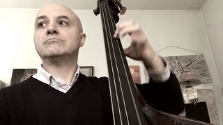 Practicing Boplicity theme at Double Bass [upl. by Harifaz]