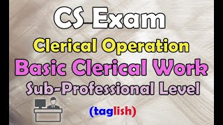 Basic Clerical Operation  Clerical Operation  CS Exam [upl. by Nwahsar643]