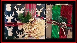 DIY HIGH END GIFT WRAPPING LOOK AT DOLLAR STORE PRICES [upl. by Jacoba]