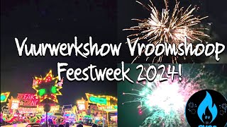 Vuurwerkshow Feestweek Vroomshoop 2024 [upl. by Eissirc]