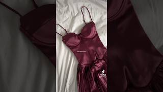 The perfect burgundy dress 🍷 Beau dress from House of CB unboxing 💕 unboxing burgundydress [upl. by Mazonson]