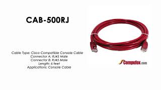 CAB500RJ  Cisco Compatible RJ45 to RJ45 Rollover Console Cable [upl. by Joed982]