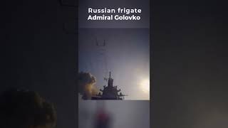 Russian frigate Admiral Golovko conducts antiaircraft missile firing in the Barents Sea [upl. by Hafeetal]