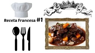 Boeuf Bourguignon Receta FRANCESA 1 [upl. by Pacifa52]