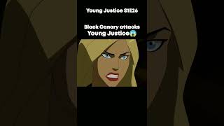 Young Justice Black Canary attacks young justice youngjustice blackcanary robin zatanna shorts [upl. by Ahsiram]