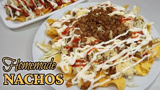 Nachos Recipe  How to make Nachos at home Nachos using MrChips  Pork Nachos  Karens Kusina [upl. by Nettle802]