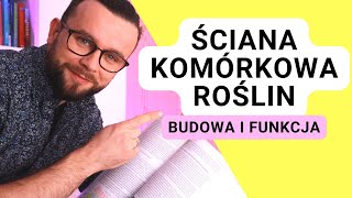 Budowa ściany komórkowej roślin i jej funkcja Matura z biologii 2023  studia [upl. by Sigvard]