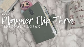 Personal Rings Flip Through  Current Planner Setup  Filofax Planner [upl. by Itoc751]