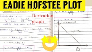 Eadie  Hofstee Plot  Enzymology [upl. by Tybi]