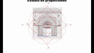 Proporciones Portada Colegiata de Cervatos  Románico siglo XII [upl. by Cheston]