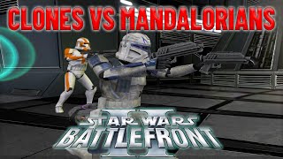 CLONES VS MANDALORIANS  Star Wars Battlefront 2 Mods [upl. by Pate300]