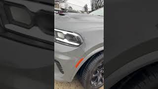 2022 destroyer gray ￼Dodge Durango RT with tow and go package brembo brakes cold start [upl. by Kirre]