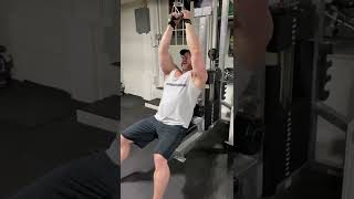 Reverse close grip lat pulldowns for lower lat sweep [upl. by Allehs]