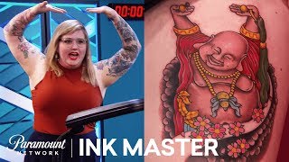 Story Rich Detail  Asian Deities Elimination Tattoo  Ink Master Shop Wars Season 9 [upl. by Zigrang]