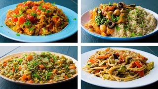 4 Recetas de Comidas Veganas Fáciles Para Adelgazar Rápidas y Saludables [upl. by Ahsatin483]