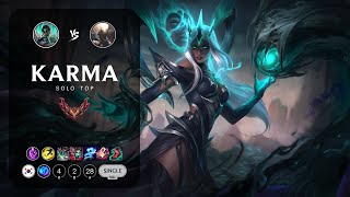 Karma Top vs Pantheon  KR Grandmaster Patch 1320 [upl. by Mines]