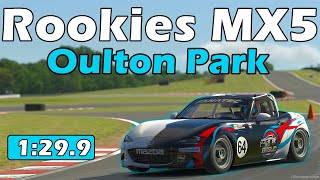 iRacing Global MX5 Cup Rookies  Oulton Park Island Historc Track Guide  1299  2023 Season 4 [upl. by Ahsitaf]