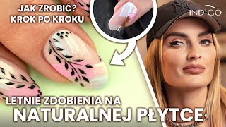 Hybrydowe zdobienia paznokci na naturalnej płytce pastelowe paznokcie krok po kroku  Indigo Nails [upl. by Hakilam580]