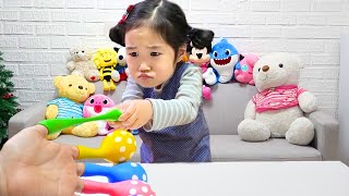 Boram Finger Family Song Nursery Rhymes Aprenda cores com balões [upl. by Nahaj]