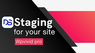 WordPress staging setup and copy to live site  with WpVivid pro plugin [upl. by Allyce557]