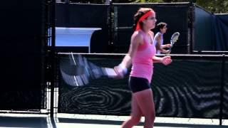 Julia Goerges practicing in Miami 2012 [upl. by Eiramoj]