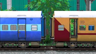 ICF PANTRY COUPLING ICF UTKRISHT COACH  BUMPY RAILROAD  Train Simulator  Railworks 3  NTG GAMING [upl. by Antonella941]