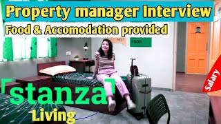 Stanza living job interview  Property manager roles amp responsibility  Eligibility [upl. by Eirrehc81]