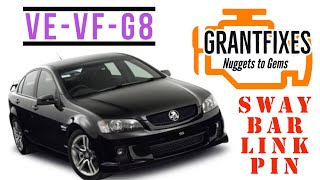 Sway bar link pin replacement VF commodore SS [upl. by Guthrey]