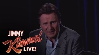 Liam Neeson Threatens a Fan on Jimmy Kimmel Live [upl. by Priscella]