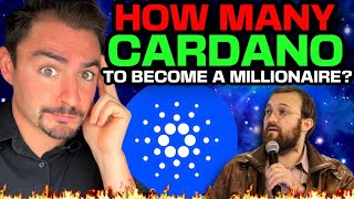 How Much Cardano To Be A Millionaire ADA Price Prediction 2025 Cardano Founder BREAKING NEWS [upl. by Thedric]