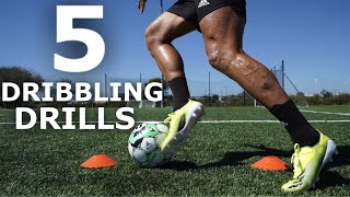 5 Essential SPEED Dribbling Drills  Improve Your Dribbling Acceleration With These Drills [upl. by Leisam448]