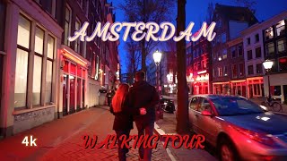 Amsterdam Red Light District  Amsterdam 4k Walking Tour [upl. by Manoff]