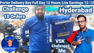 Porter Delivery Boy 12 Hours Earnings🤑 Delhi vs Hyderabad IndianRiderAzaad VSKVlogs [upl. by Adnolohs]