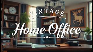 Vintage Home Office Decor Ideas  Create a Classic Workspace Style [upl. by Haidadej]