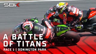 Rea vs Bautista at Donington 2022 ⚔️  GBRWorldSBK 🇬🇧 [upl. by Aihseyn]