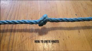 How to untie knots [upl. by Ruyle]