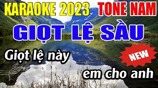 Giọt Lệ Sầu Karaoke Tone Nâm Karaoke Đăng Khôi  Beat Mới [upl. by Sheya]