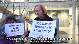 Protest at Fingal Council — Invest in Womens Refuges Immediately [upl. by Aitel]