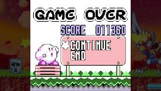 Kirbys Block Ball  Game Over GB [upl. by Ardnama]