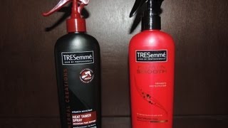 Tresemme Keratin Smooth Heat Protection Shine Spray vs Heat Tamer Spray [upl. by Wain129]