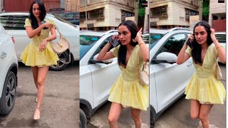 Manushi chhillar spotted in mumbai hot 👗🔥  manushi chhillar movie  manushi chhillar song [upl. by Clein398]