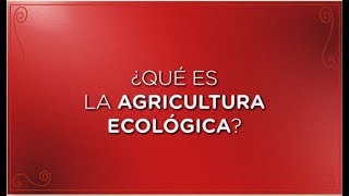 ¿Qué es la agricultura ecológica [upl. by Etnemelc689]