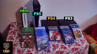 My Consoles amp Games Collection PS5 PS4 PS3 amp XBOX One [upl. by Amle]