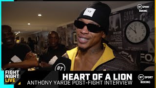 STILL LIONS IN THE CAMP 🦁 Inspirational Anthony Yarde PostFight Interview  BeterbievYarde [upl. by Esiled]